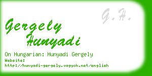 gergely hunyadi business card